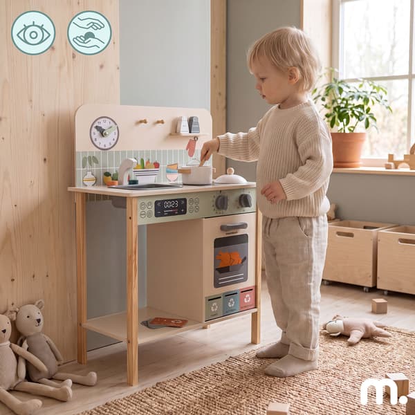 Mamabrum lille legekøkken med ovn og affaldssortering