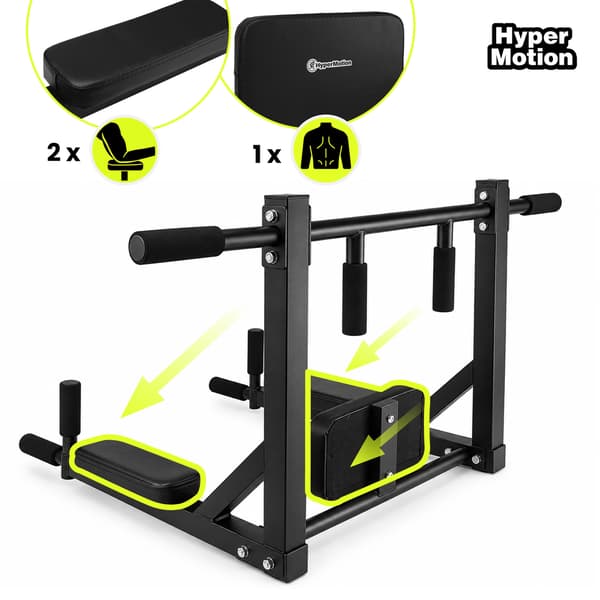 HyperMotion väggmonterad pull up-stång 97 cm, 200 kg, svart
