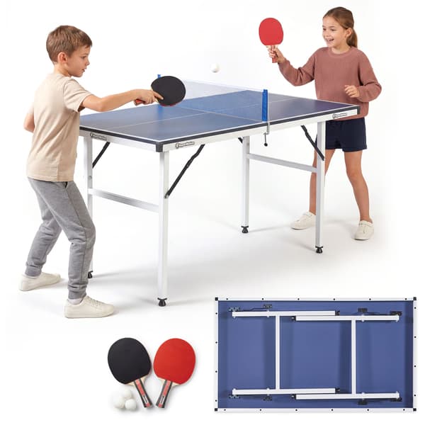 Mini pingispöytä lapsille HyperMotion 137 cm setti