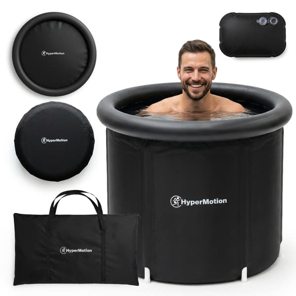 Sammenklappeligt Isbad 330L Cold Plunge Kar Sort HyperMotion