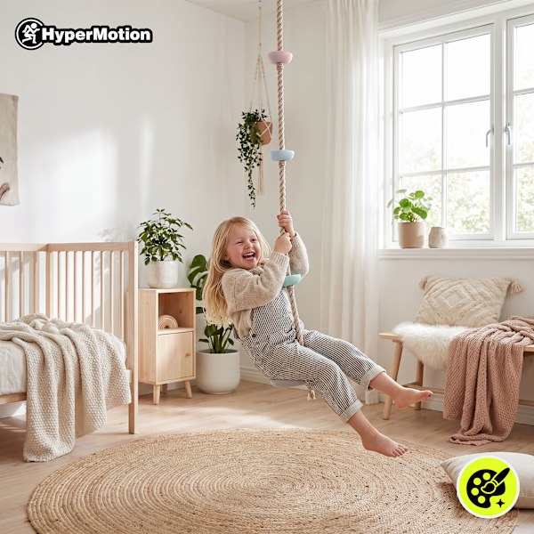 Klätterrep med sits HyperMotion 2-i-1 gunga