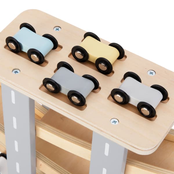 Träramp för bilar – 6 våningar med parkering (45 cm)