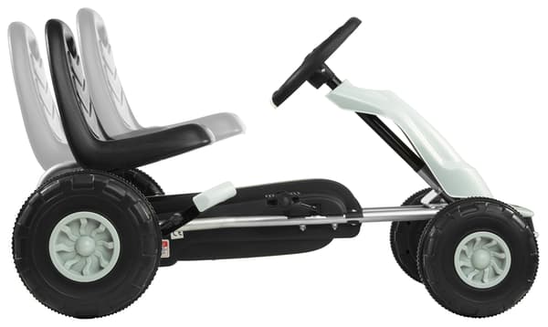 CHESTER gokart med trampdator - för barn 3-6 år - grå