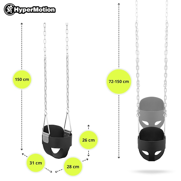 HyperMotion High Back Chain Swing taaperoille