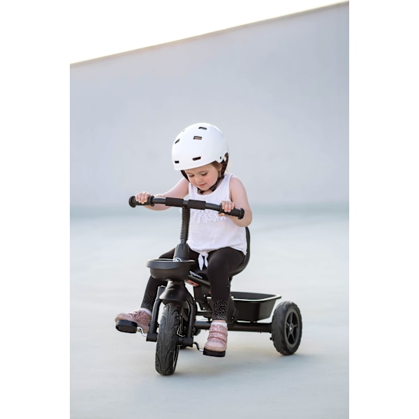 HyperMotion TOBI VECTOR trehjulet cykel - evigt oppustelige hjul + skubbebøjle. Farve: sort. Black