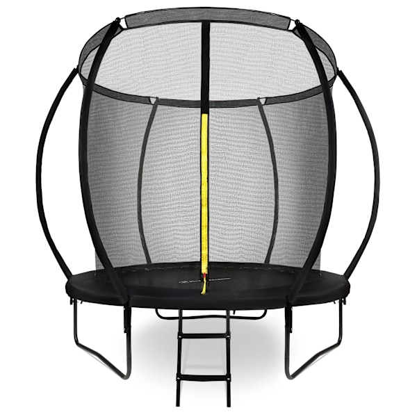 HyperMotion børnehavetrampolin - 244 cm 8FT - med stige og indvendigt net - til hjem og have 244 cm