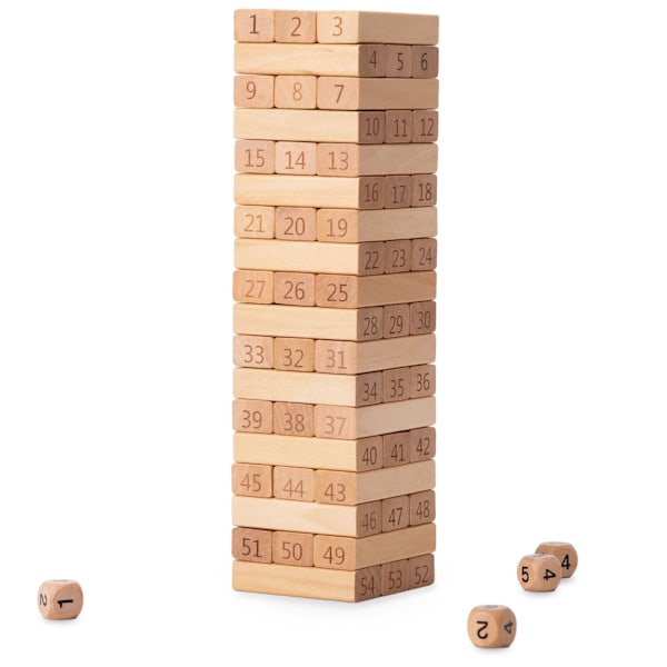 Blocks - puinen taitopeli Tower - Numbers