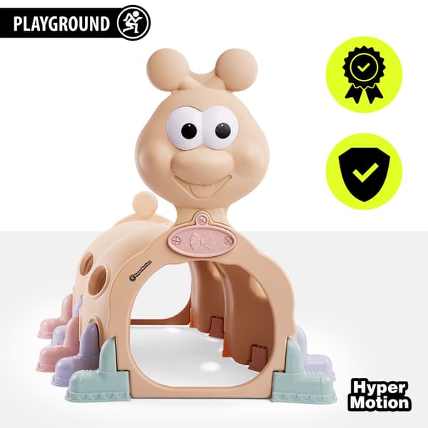 HyperMotion Legetunnel Glad Larve til hjem og have, beige