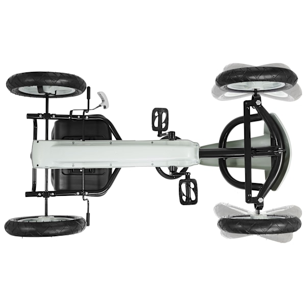 EVOQUE gokart för barn 5-8 år - grå