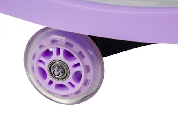 TwistCar Børnebil - Pastel Lilla Lysende Hjul!