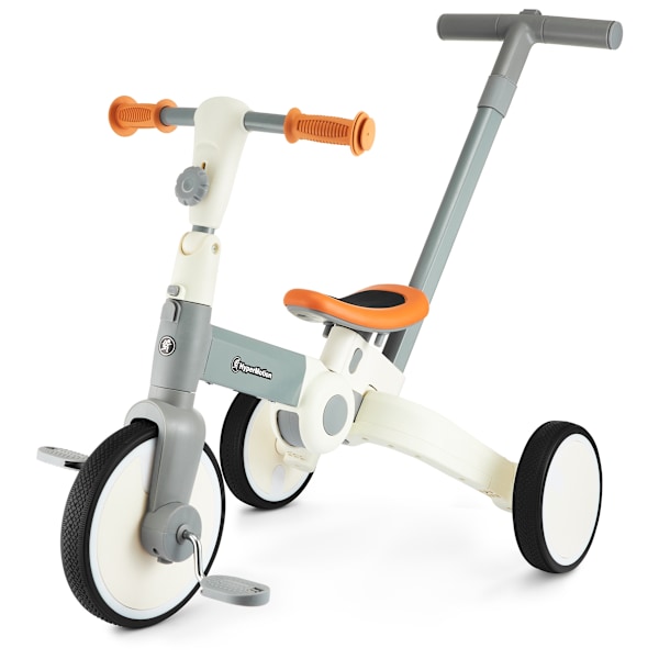 Tobi ROCKET - Lasten kolmipyörä, tasapainopyörä, ajettava pyörä - työntäjä - 5 in 1 HyperMotionilta Gray