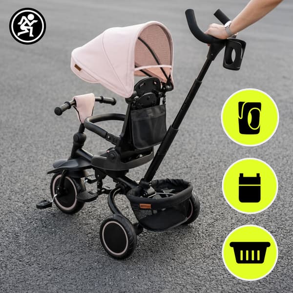 Trehjulet Cykel til Børn 1-5 År Sammenklappelig 360° Beige