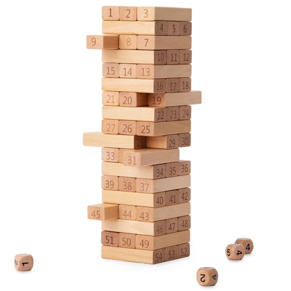 Blocks - arkadspel i trä Torn - siffror