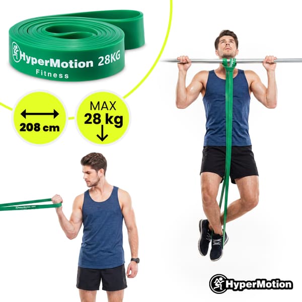 HyperMotion MENACTIVE træningselastikker 4 stk. op til 28 kg
