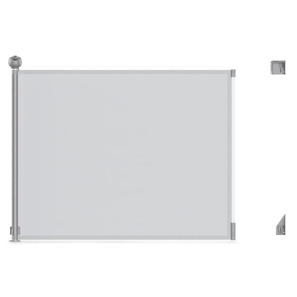 Moby-System STAIRSAFE rullattava turvaportti 140 cm, harmaa