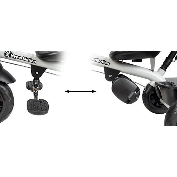 HyperMotion TOBI VECTOR trehjulet cykel - evigt oppustelige hjul + skubbebøjle. Farve: sort. Black