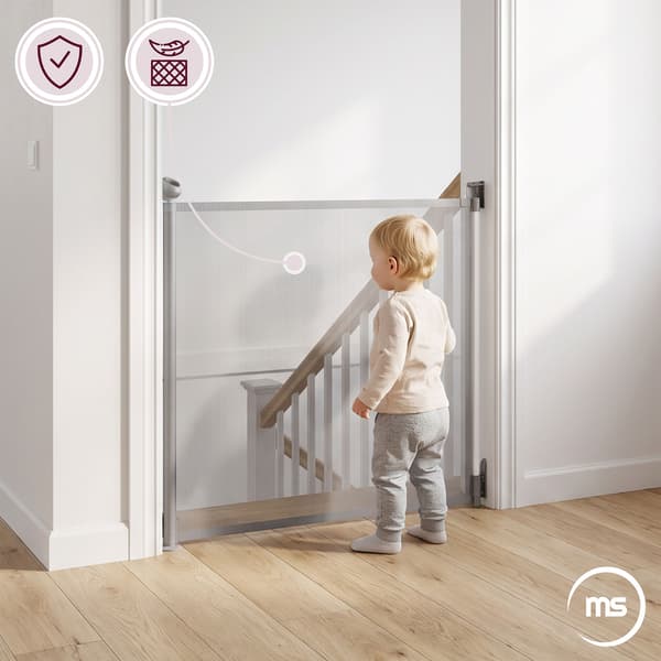 Moby-System STAIRSAFE rullattava turvaportti 140 cm, harmaa