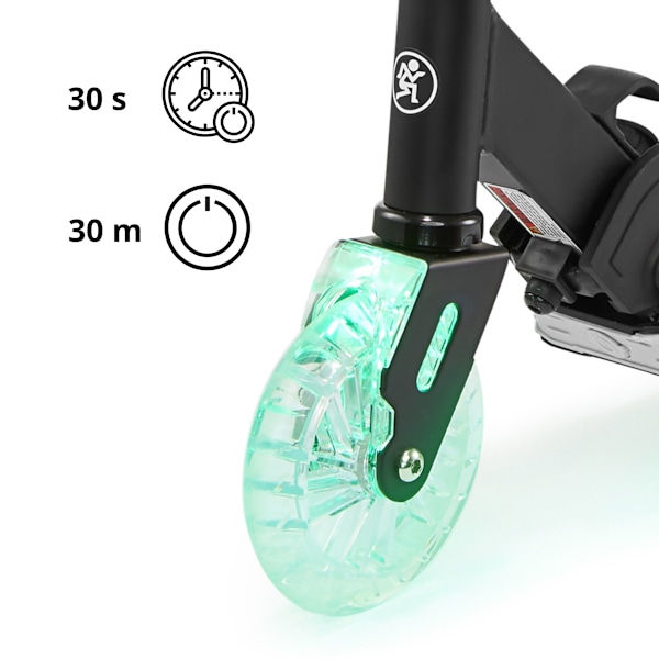 Tohjulet løbehjul med LED-foldelys - HyperMotion Ice Flash