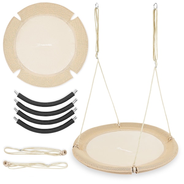 HyperMotion Stork's Nest Gunga - diameter 100 cm, färg beige boho Beige