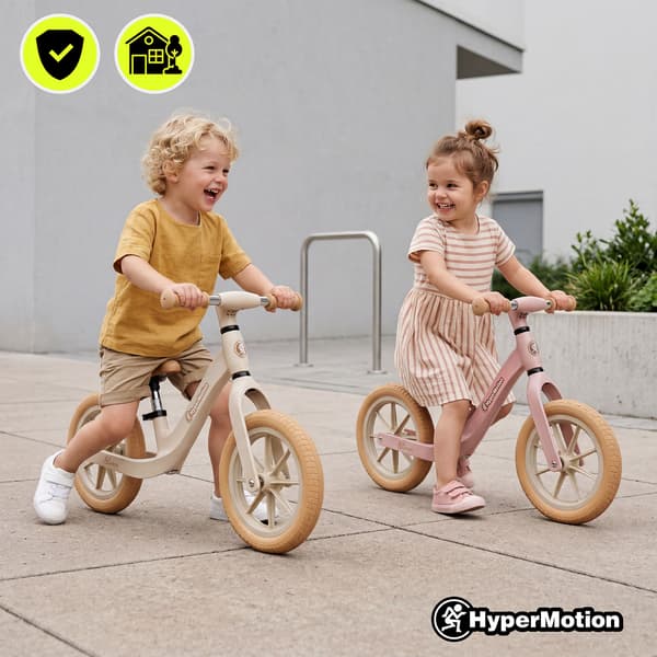 Springcykel HyperMotion Bloom 12 tum sandgrå lätt balans