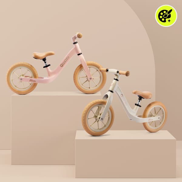 Springcykel HyperMotion Bloom 12 tum puderrosa lätt