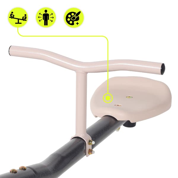 Havegynge 2-i-1 vippe og 360° rotation HyperMotion beige