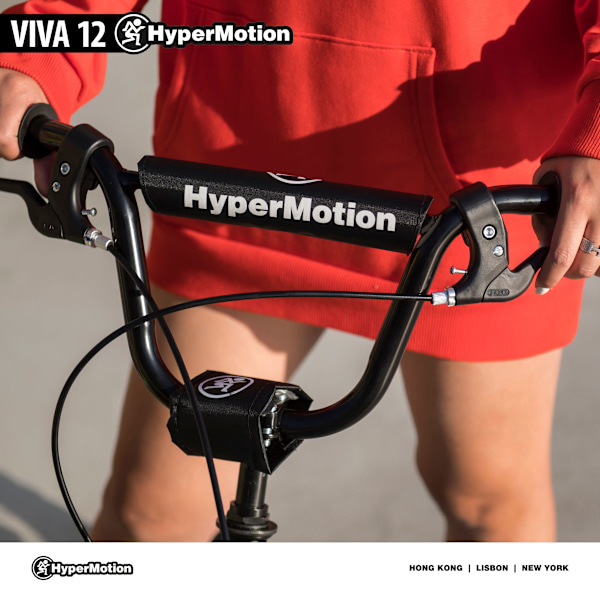 HyperMotion VIVA 12 scooter (30cm pumpade hjul) - Svart