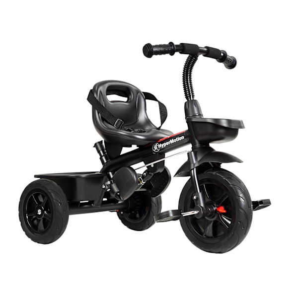 HyperMotion TOBI VECTOR trehjulet cykel - evigt oppustelige hjul + skubbebøjle. Farve: sort. Black