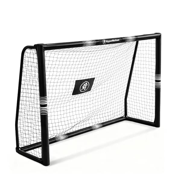Fodboldmål 180x120 cm HyperMotion sort stålmål med net