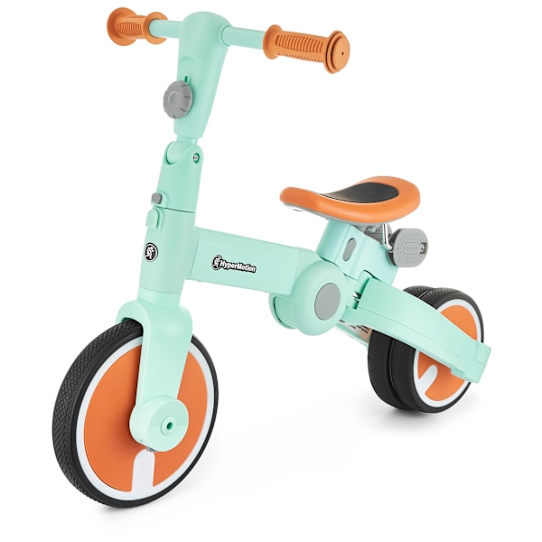 Tobi ROCKET - Lasten kolmipyörä, tasapainopyörä, ajettava pyörä - työntäjä - 5 in 1 HyperMotionilta Mint