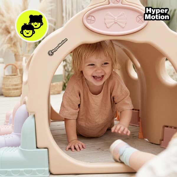 HyperMotion Legetunnel Glad Larve til hjem og have, beige