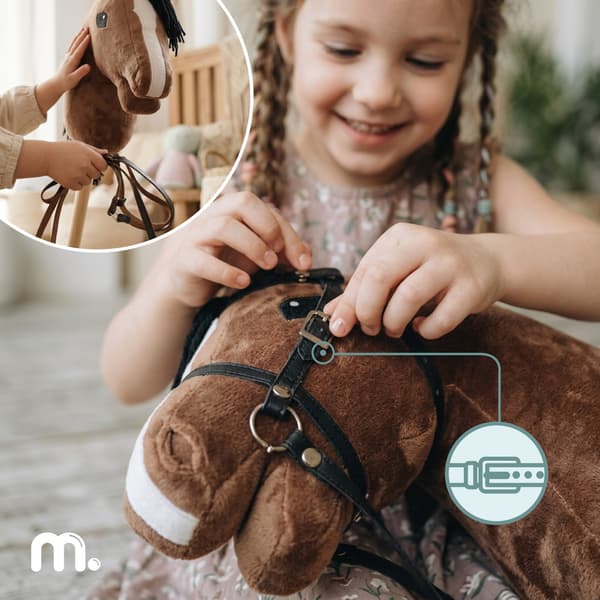 Hobby Horse Käpphäst för Barn 68 cm Brun Mamabrum Häst