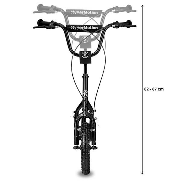 HyperMotion VIVA 12 scooter (30cm pumpade hjul) - Svart