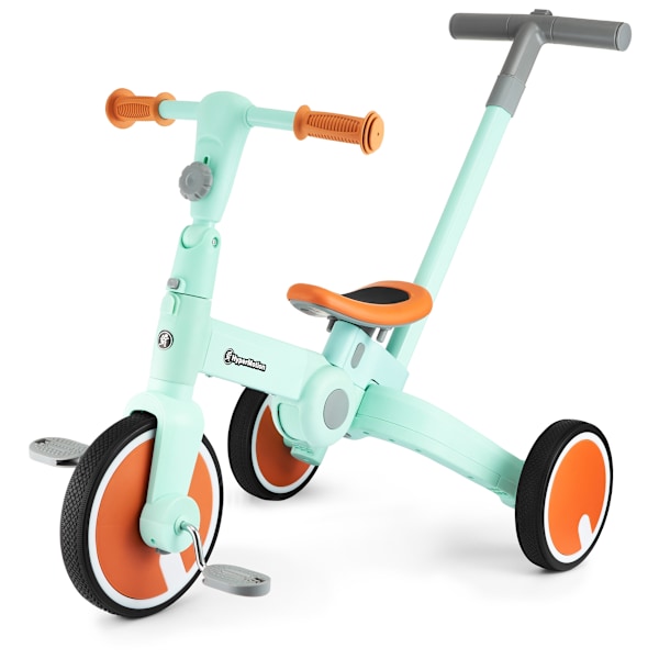 Tobi ROCKET - Lasten kolmipyörä, tasapainopyörä, ajettava pyörä - työntäjä - 5 in 1 HyperMotionilta Mint