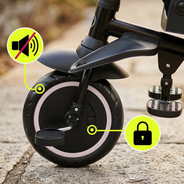 Trehjulet Cykel til Børn 1-5 År Sammenklappelig 360° Beige