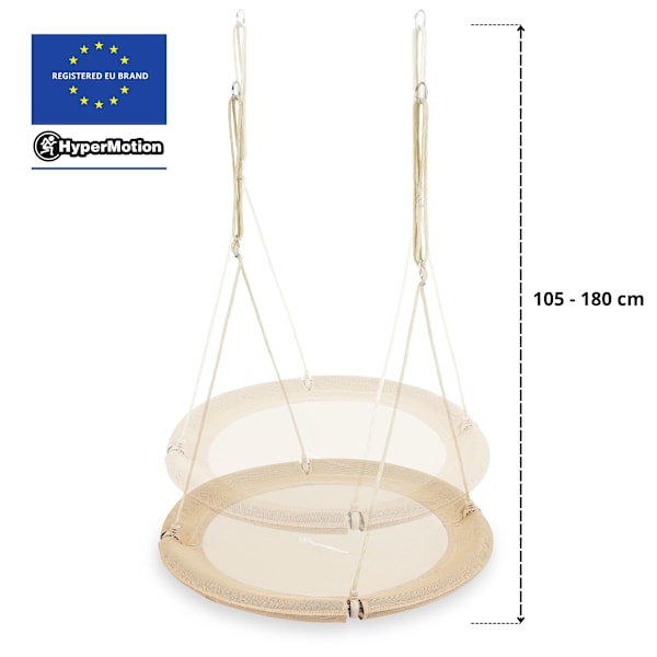 HyperMotion Stork's Nest Gunga - diameter 100 cm, färg beige boho Beige