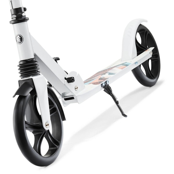 Tvåhjulig sparkcykel för unga vuxna - med stötdämpare - Hypermotion CITY SWIFT Winter Fox - 100 kg White Fox
