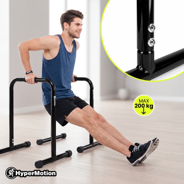 HyperMotion dipsställning 2-pack för dips och armhävningar, 200 kg