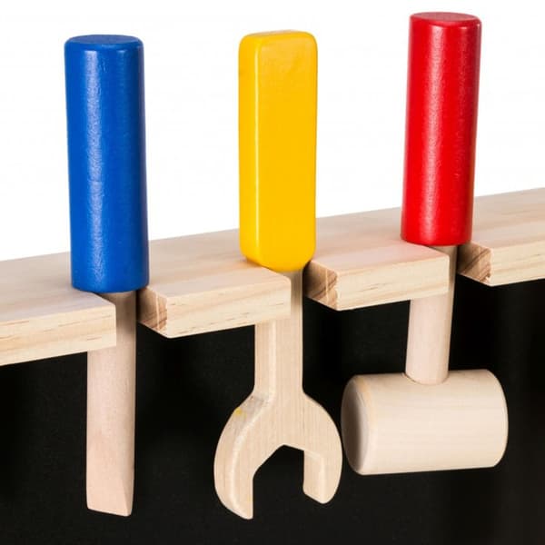 DIY-sæt af træ XXL - 75 dele + værktøjsbælte