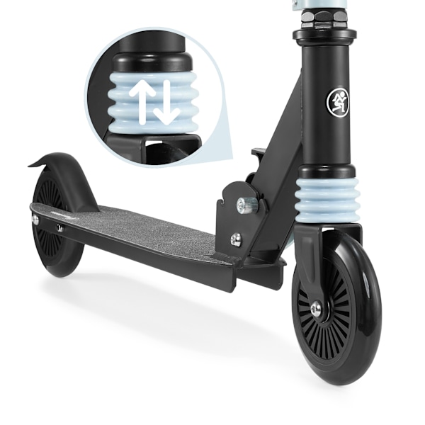 Tohjulet scooter med støddæmper WALLY 4-9 år fra HyperMotion sort-grøn