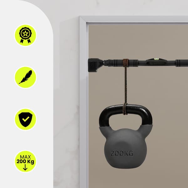 Justerbar pull-up stang 74–100 cm HyperMotion sort 200 kg
