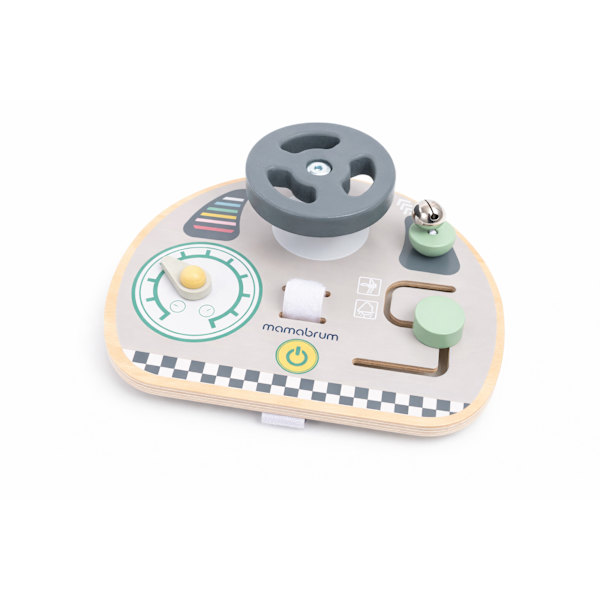 Mini aktivitetsbräda i trä Montessori ratt bräda sensorisk lek