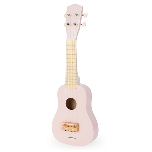 Træbørneguitar Ukulele i Rosa fra Mamabrum
