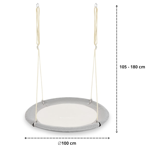 HyperMotion Stork's Nest Gunga - diameter 100 cm, färg grå Gray