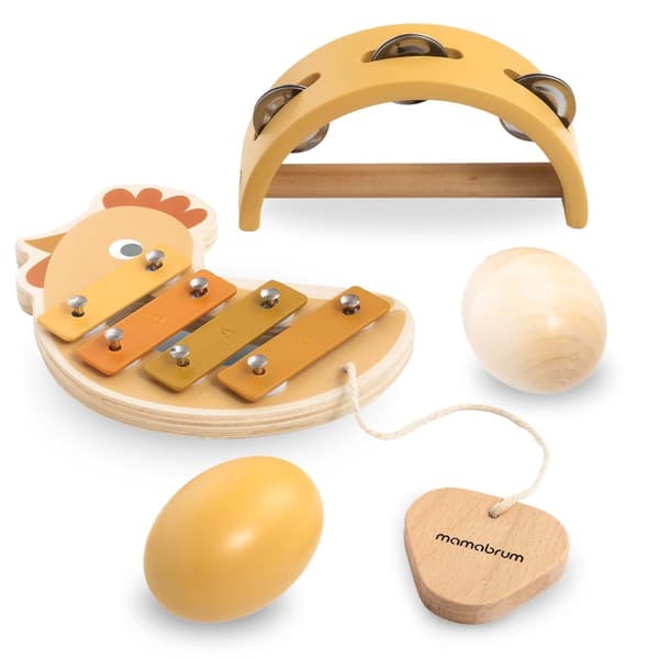 Instrumentuppsättning med kycklingmotiv