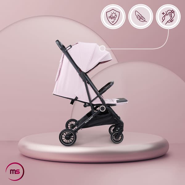 Moby-System LENA PINK PRO klapvogn med kuffertfunktion