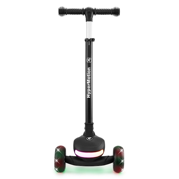 HyperMotion LUMI 3-i-1 balancescooter - oplyst platform og LED-hjul, sort farve Black