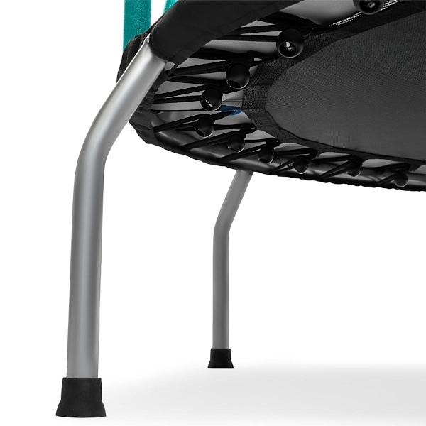 Mintstudsmatta 167cm med skyddsnät - för barn 3-8 år - för hem och trädgård 167 cm
