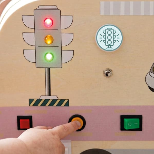Aktivitetstavla, Mamabrum, MAM315, dubbelsidig, trafik och väder