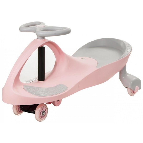 TwistCar børnekøretøj - Pastelrosa Luminous hjul!
